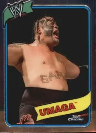 2008 Topps Chrome Heritage III WWE #9 - Umaga
