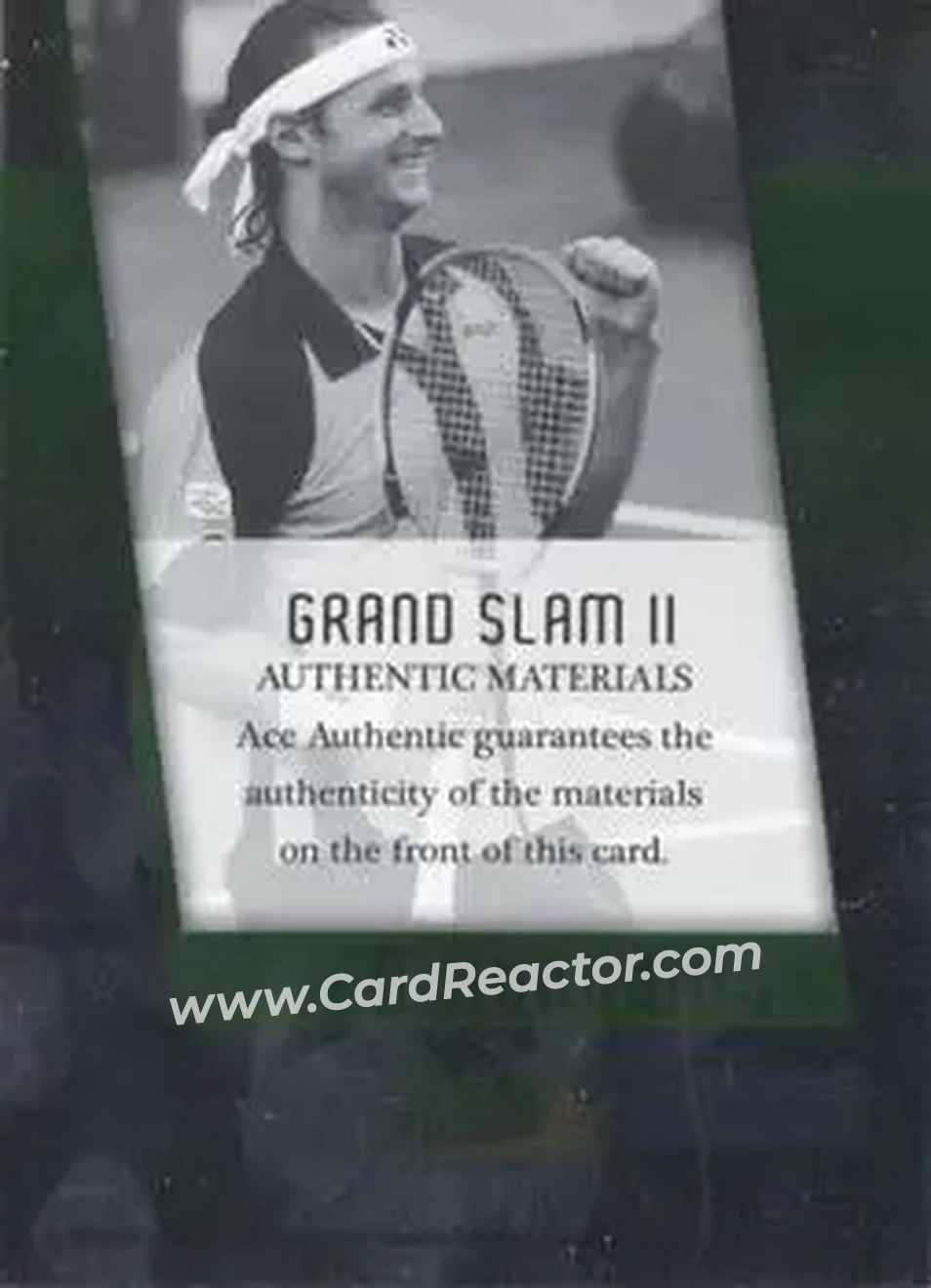 2008 Ace Authentic Grand Slam - Jerseys Bronze #JC5 - David Nalbandian - Back