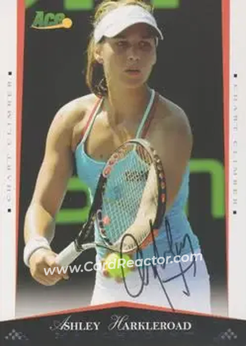 2008 Ace Authentic Match Point - Autographs #33 - Ashley Harkleroad - Front