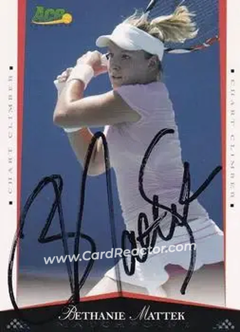 2008 Ace Authentic Match Point - Autographs #38 - Bethanie Mattek-Sands - Front 2008 Ace Authentic Match Point - Autographs #38 - Bethanie Mattek-Sands - Front
