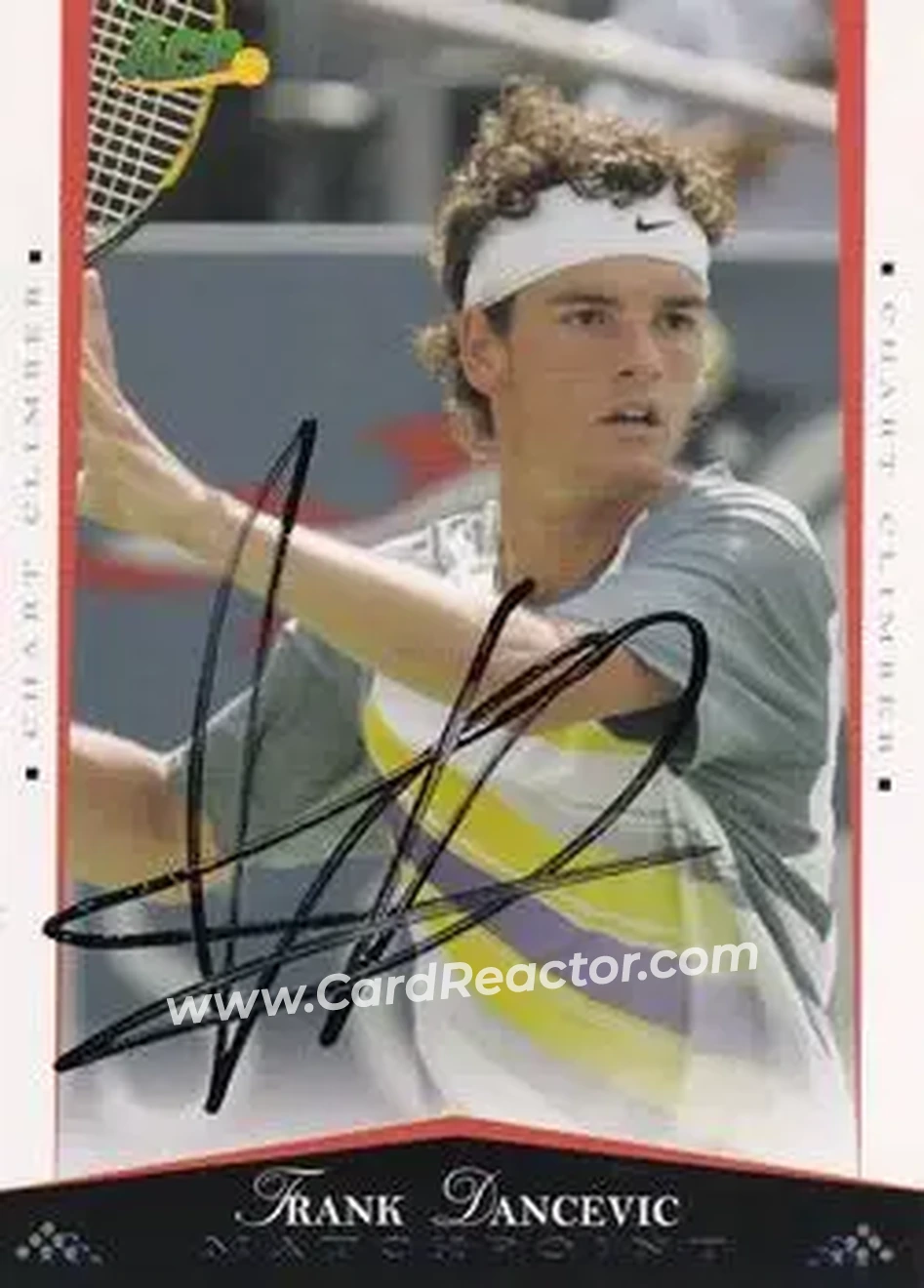 2008 Ace Authentic Match Point - Autographs #47 - Frank Dancevic - Front 2008 Ace Authentic Match Point - Autographs #47 - Frank Dancevic - Front