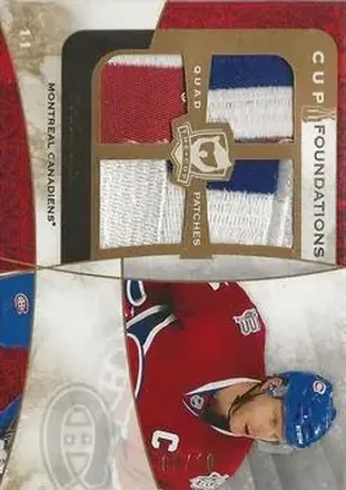 2008-09 Upper Deck The Cup - Cup Foundations Quad Patches #CF-SK - Saku Koivu - Montreal Canadiens