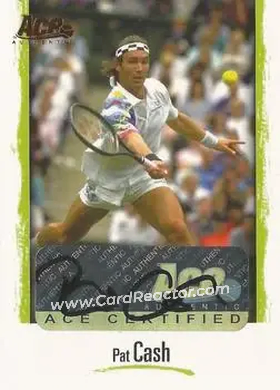 2008 Ace Authentic Grand Slam - Legends Autographs Gold #L4 - Pat Cash - Front