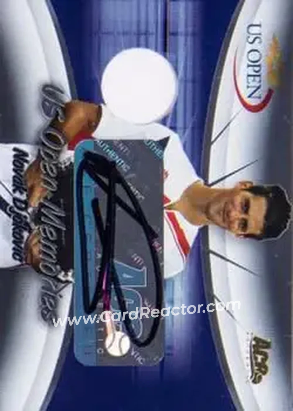 2008 Ace Authentic Grand Slam - U.S. Open Memories Autographed Jerseys Gold #USOM-17 - Novak Djokovic - Front