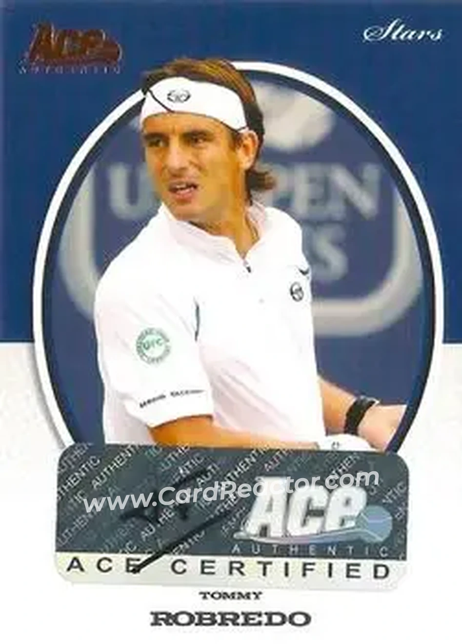 2008 Ace Authentic Grand Slam - Stars Autographs Bronze #S5 - Tommy Robredo - Front