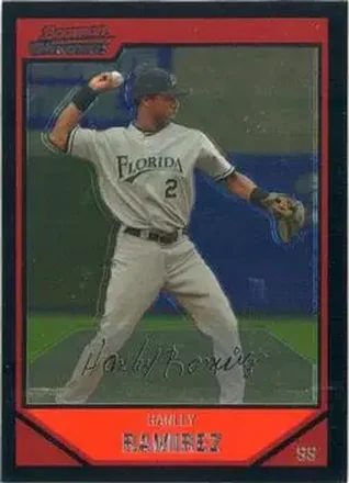 2007 Bowman Chrome #1 - Hanley Ramirez - Florida Marlins