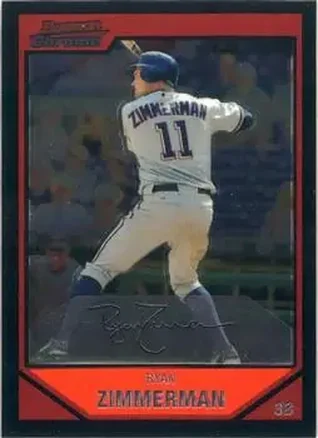 2007 Bowman Chrome #3 - Ryan Zimmerman - Washington Nationals