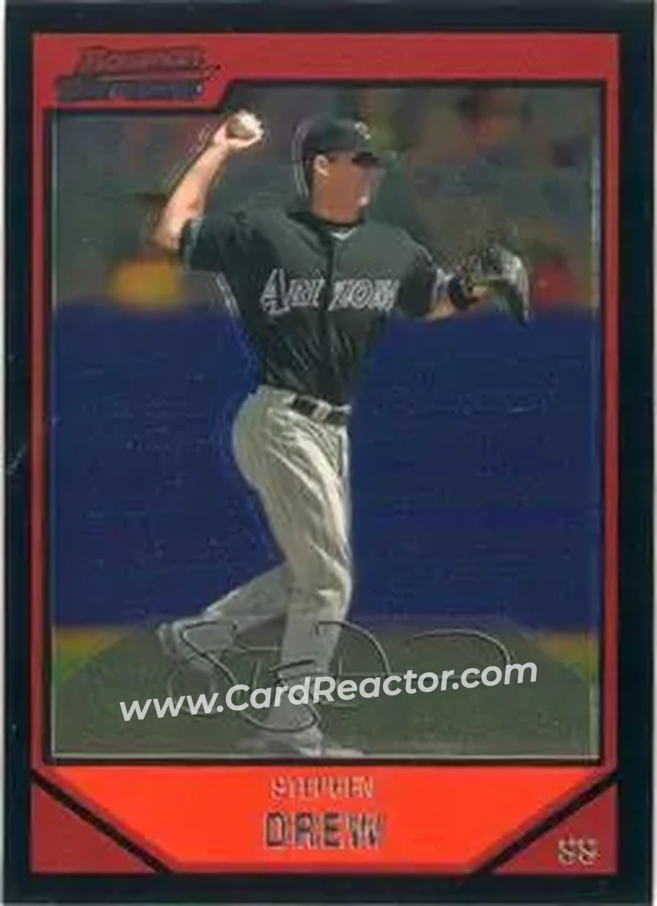 2007 Bowman Chrome #5 - Stephen Drew - Arizona Diamondbacks - Front