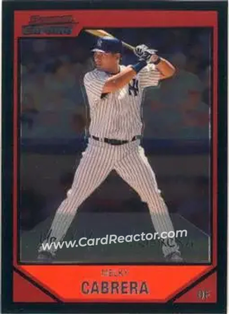 2007 Bowman Chrome #7 - Melky Cabrera - New York Yankees - Front