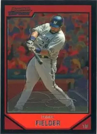 2007 Bowman Chrome #9 - Prince Fielder - Milwaukee Brewers