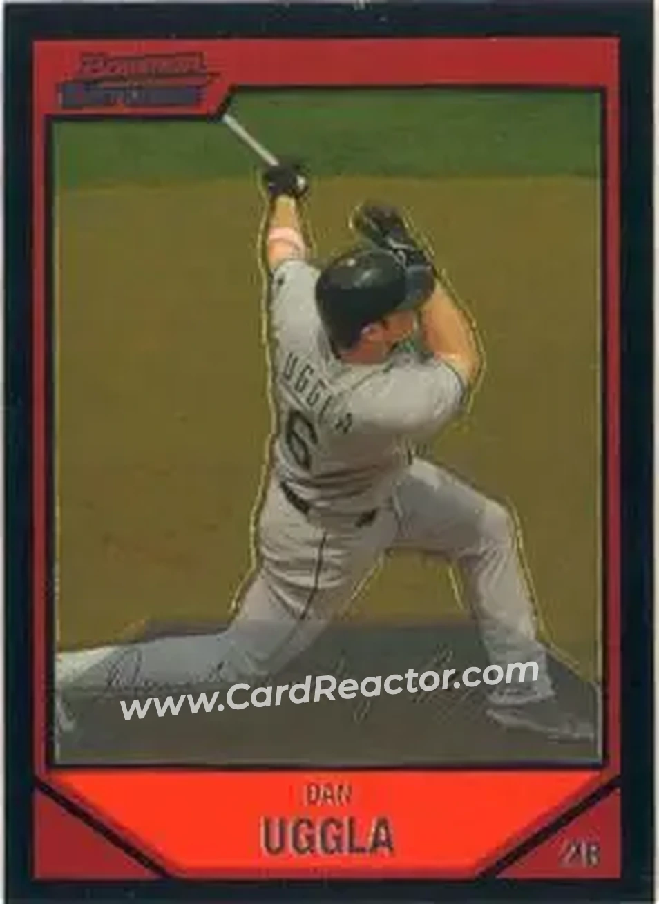 2007 Bowman Chrome #10 - Dan Uggla - Florida Marlins - Front