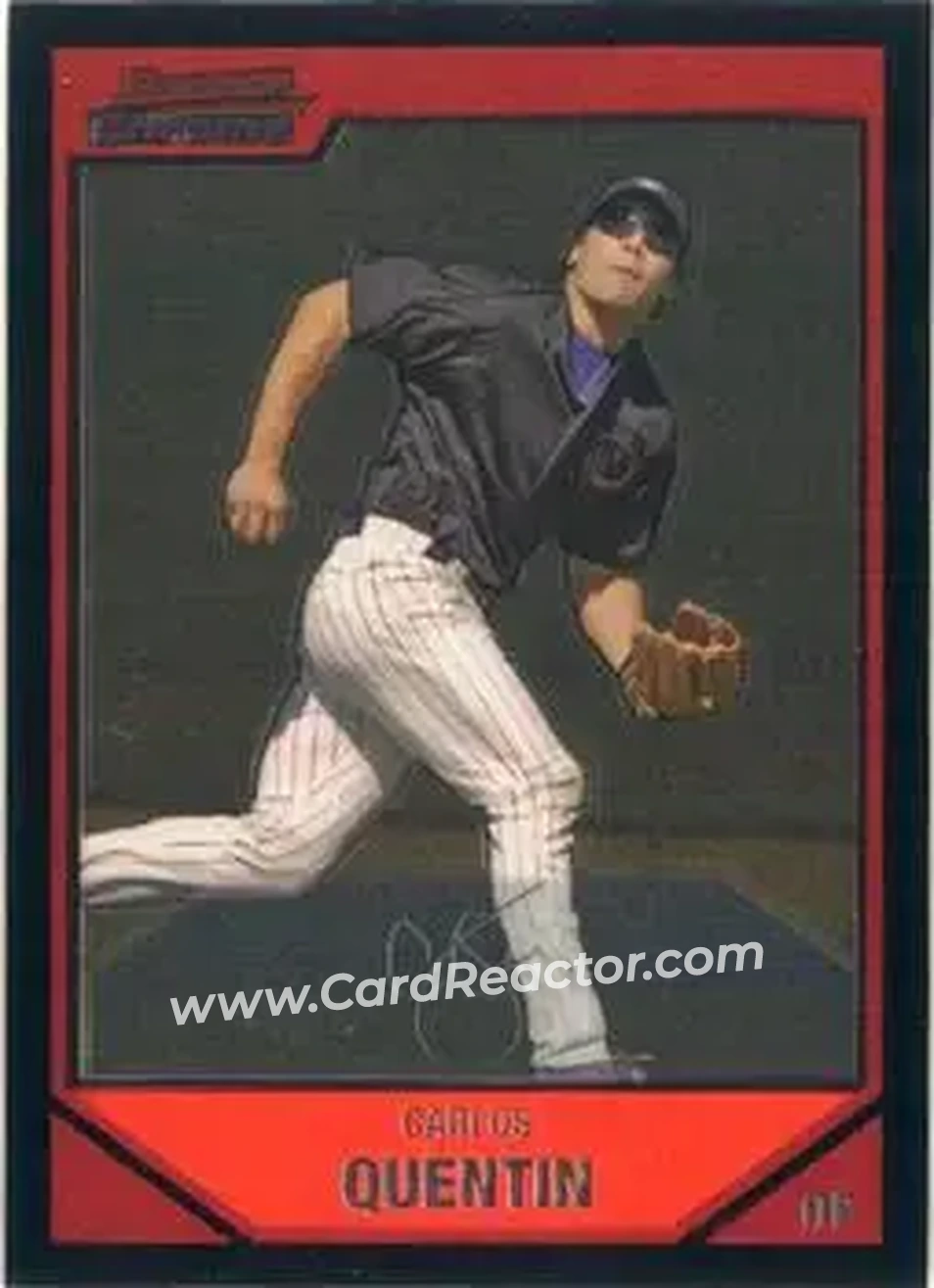 2007 Bowman Chrome #12 - Carlos Quentin - Arizona Diamondbacks - Front