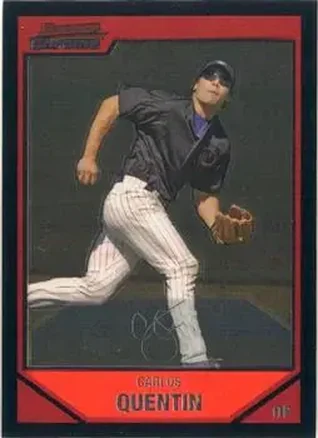 2007 Bowman Chrome #12 - Carlos Quentin - Arizona Diamondbacks