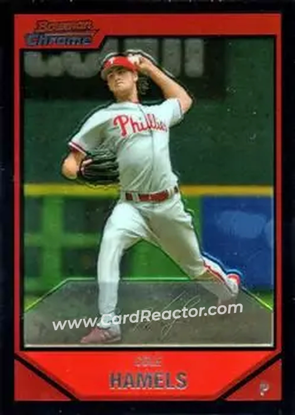 2007 Bowman Chrome #15 - Cole Hamels - Philadelphia Phillies - Front