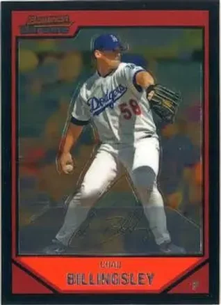 2007 Bowman Chrome #17 - Chad Billingsley - Los Angeles Dodgers