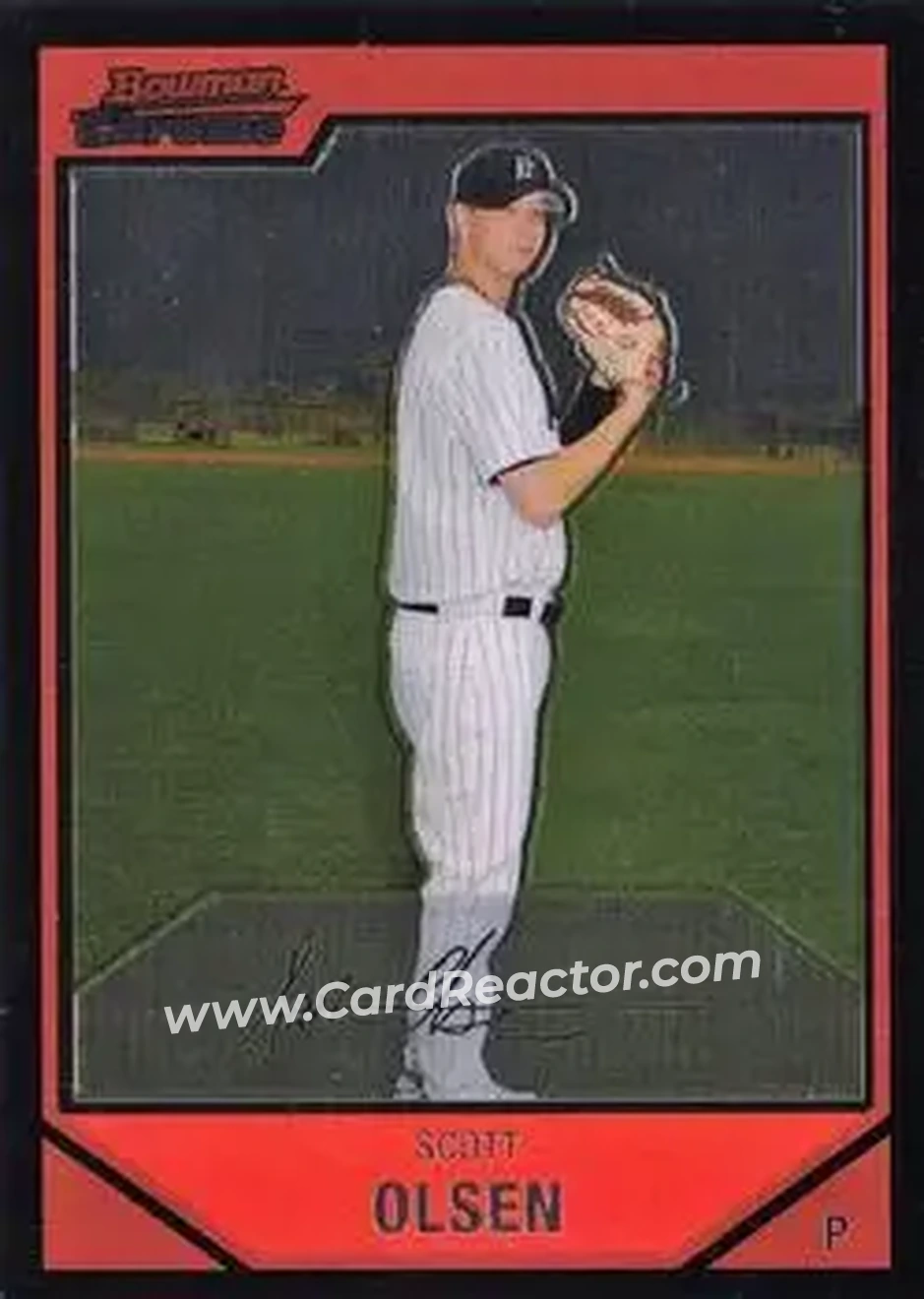 2007 Bowman Chrome #23 - Scott Olsen - Florida Marlins - Front