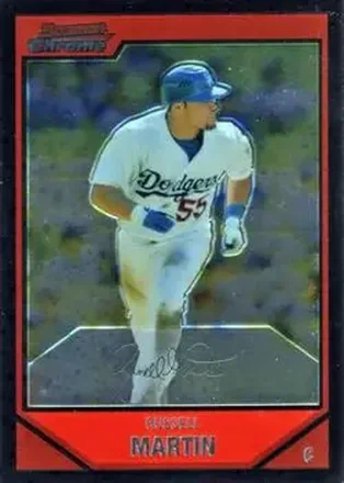 2007 Bowman Chrome #24 - Russell Martin - Los Angeles Dodgers