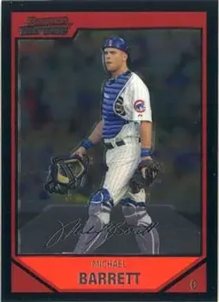 2007 Bowman Chrome #28 - Michael Barrett - Chicago Cubs