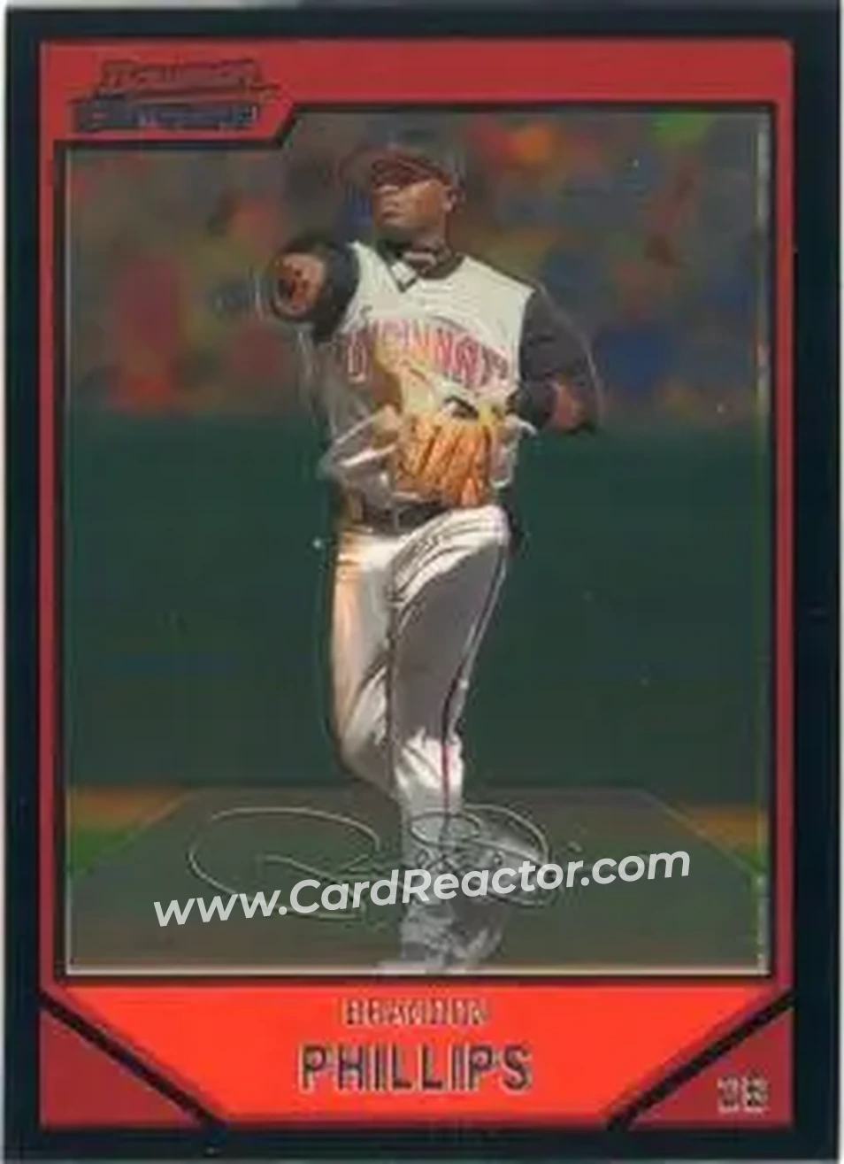 2007 Bowman Chrome #29 - Brandon Phillips - Cincinnati Reds - Front