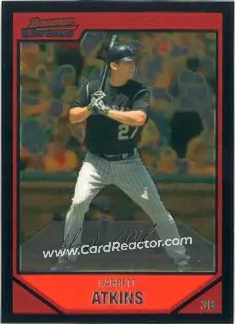 2007 Bowman Chrome #30 - Garrett Atkins - Colorado Rockies - Front