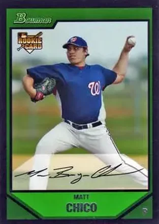 2007 Bowman Draft Picks & Prospects #BDP2 - Matt Chico - Washington Nationals