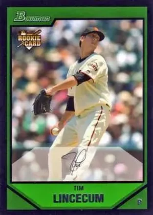 2007 Bowman Draft Picks & Prospects #BDP11 - Tim Lincecum - San Francisco Giants