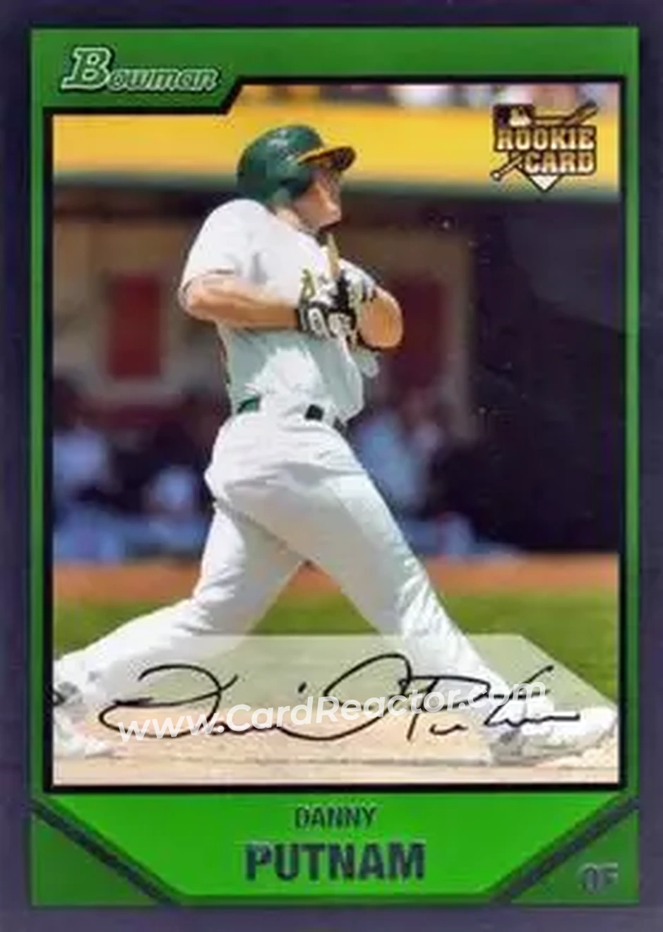 2007 Bowman Draft Picks & Prospects #BDP19 - Danny Putnam - Oakland Athletics - Front
