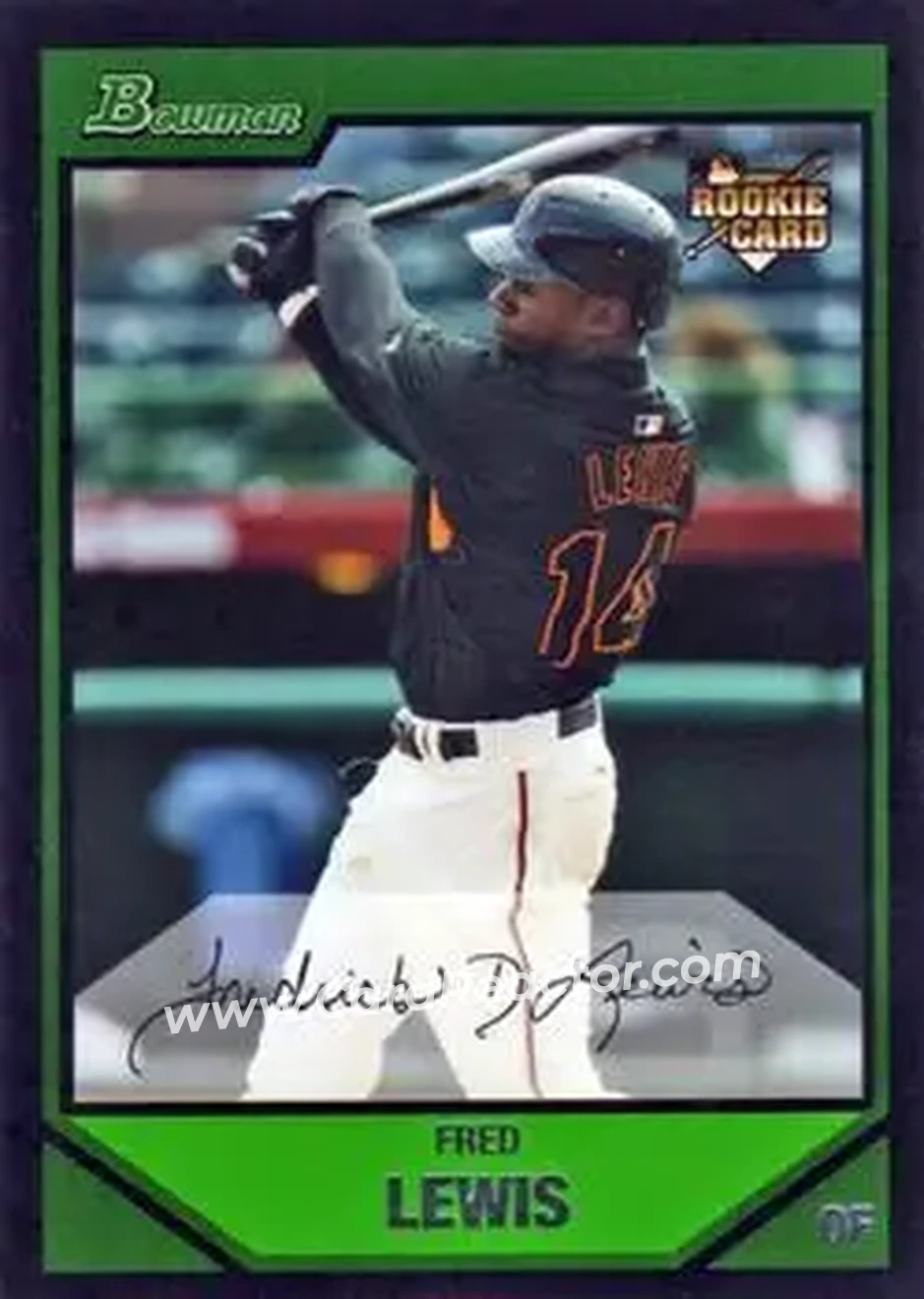 2007 Bowman Draft Picks & Prospects #BDP21 - Fred Lewis - San Francisco Giants - Front