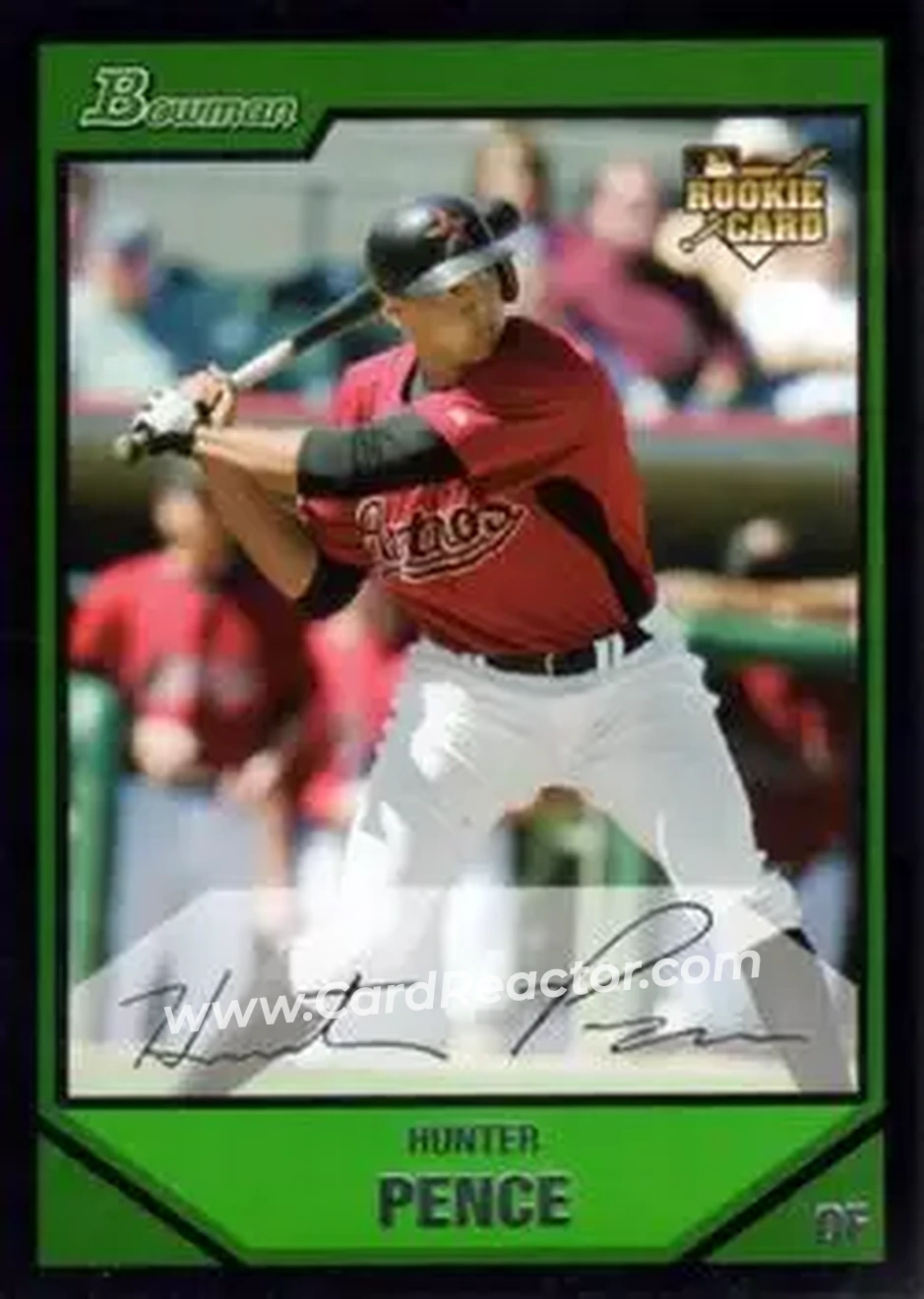 2007 Bowman Draft Picks & Prospects #BDP25 - Hunter Pence - Houston Astros - Front