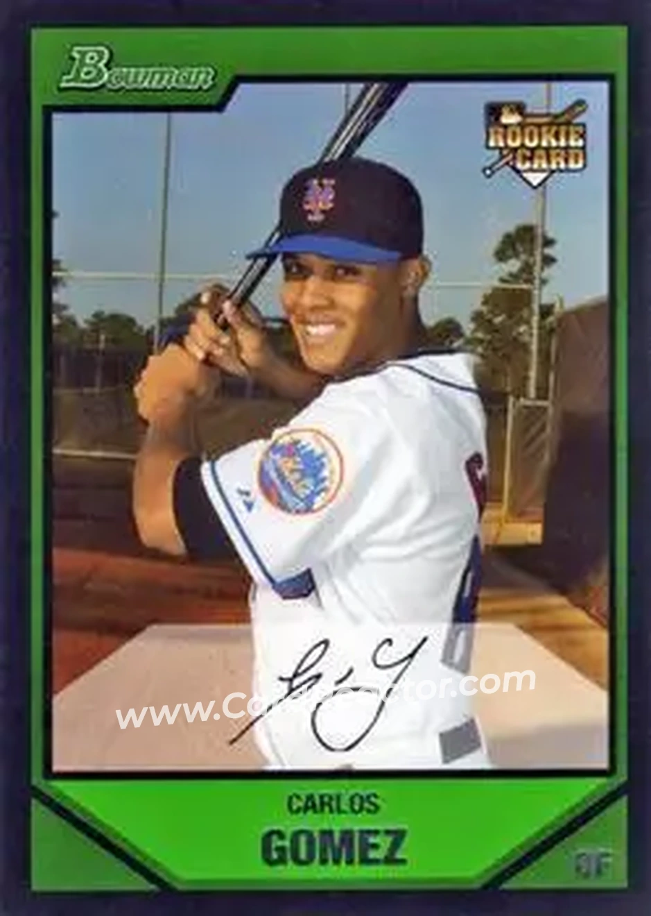 2007 Bowman Draft Picks & Prospects #BDP36 - Carlos Gomez - New York Mets - Front