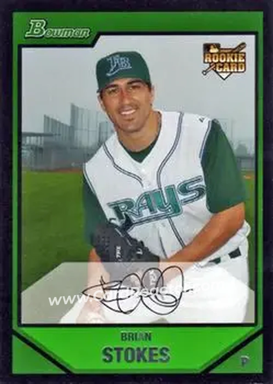 2007 Bowman Draft Picks & Prospects #BDP37 - Brian Stokes - Tampa Bay Devil Rays - Front