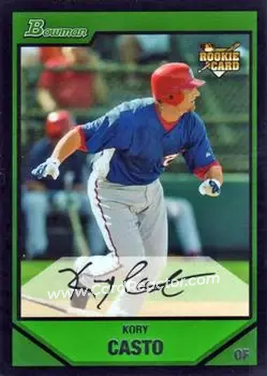 2007 Bowman Draft Picks & Prospects #BDP38 - Kory Casto - Washington Nationals