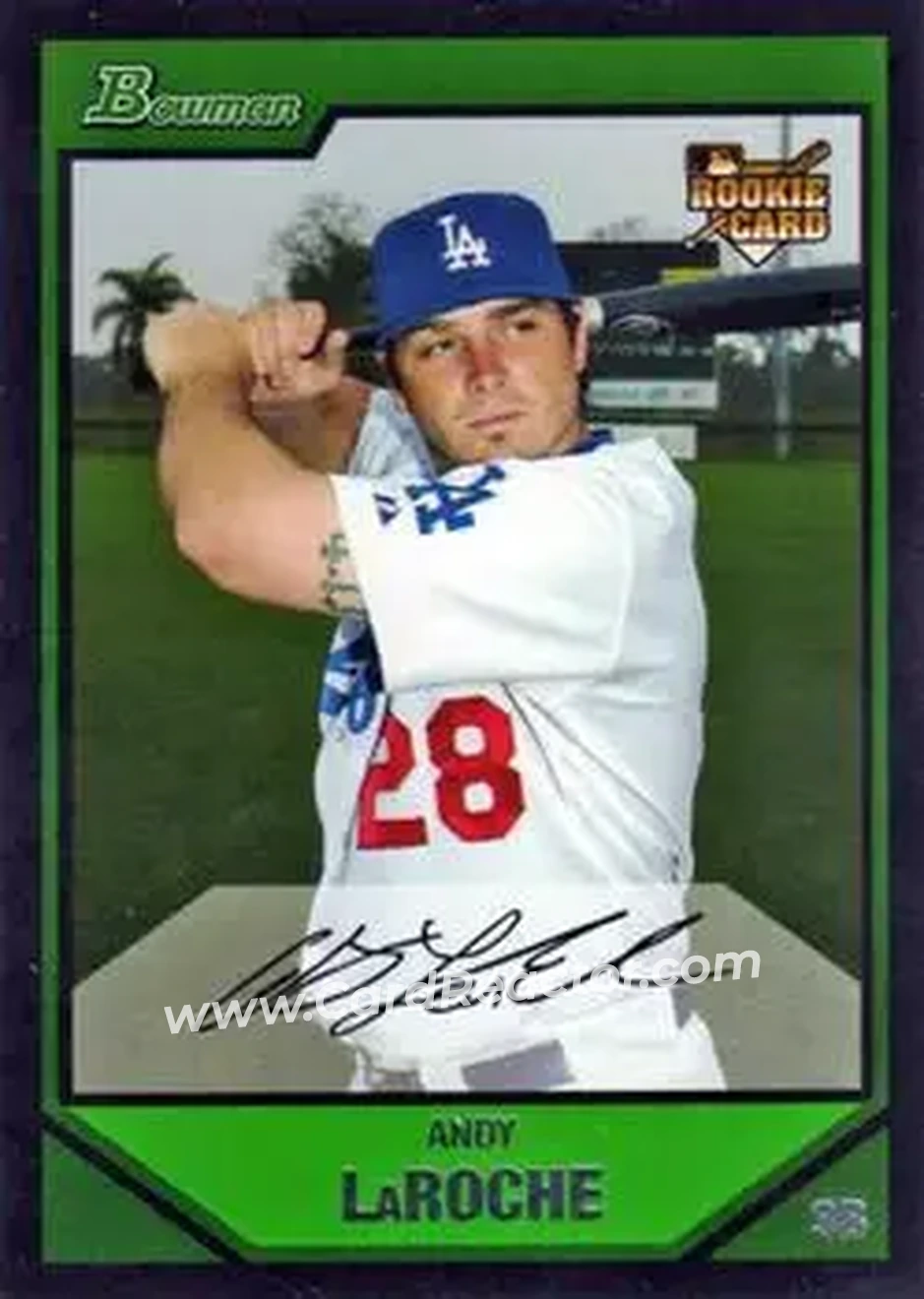 2007 Bowman Draft Picks & Prospects #BDP40 - Andy LaRoche - Los Angeles Dodgers - Front