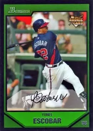 2007 Bowman Draft Picks & Prospects #BDP43 - Yunel Escobar - Atlanta Braves