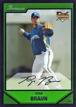 2007 Bowman Draft Picks & Prospects #BDP50 - Ryan Braun - Milwaukee Brewers