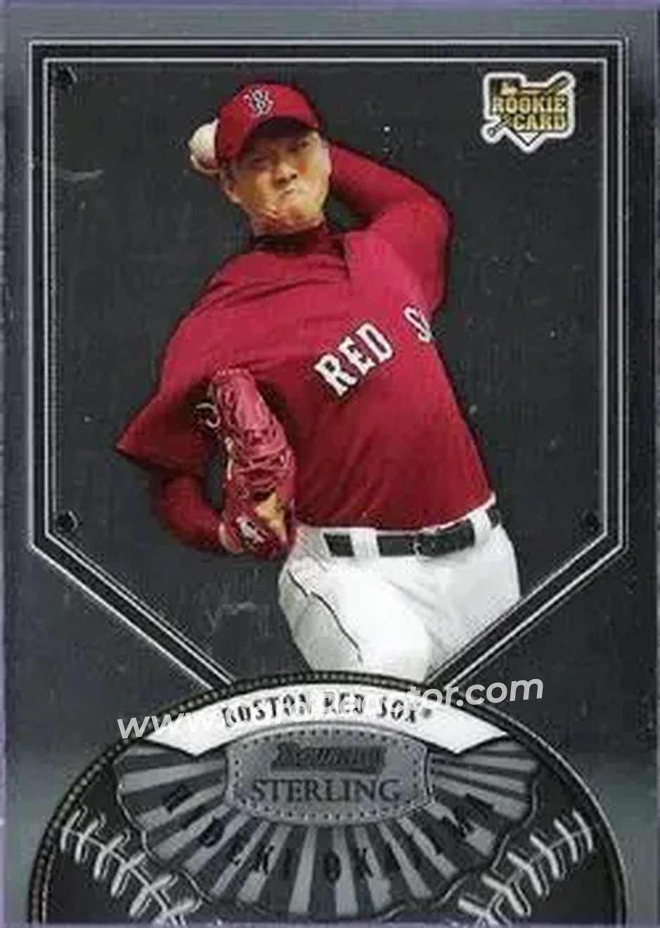 2007 Bowman Sterling #BS-HO - Hideki Okajima - Boston Red Sox - Front 2007 Bowman Sterling #BS-HO - Hideki Okajima - Boston Red Sox - Front