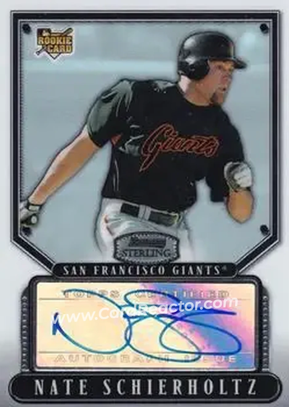 2007 Bowman Sterling #BS-NS - Nate Schierholtz - San Francisco Giants - Front 2007 Bowman Sterling #BS-NS - Nate Schierholtz - San Francisco Giants - Front