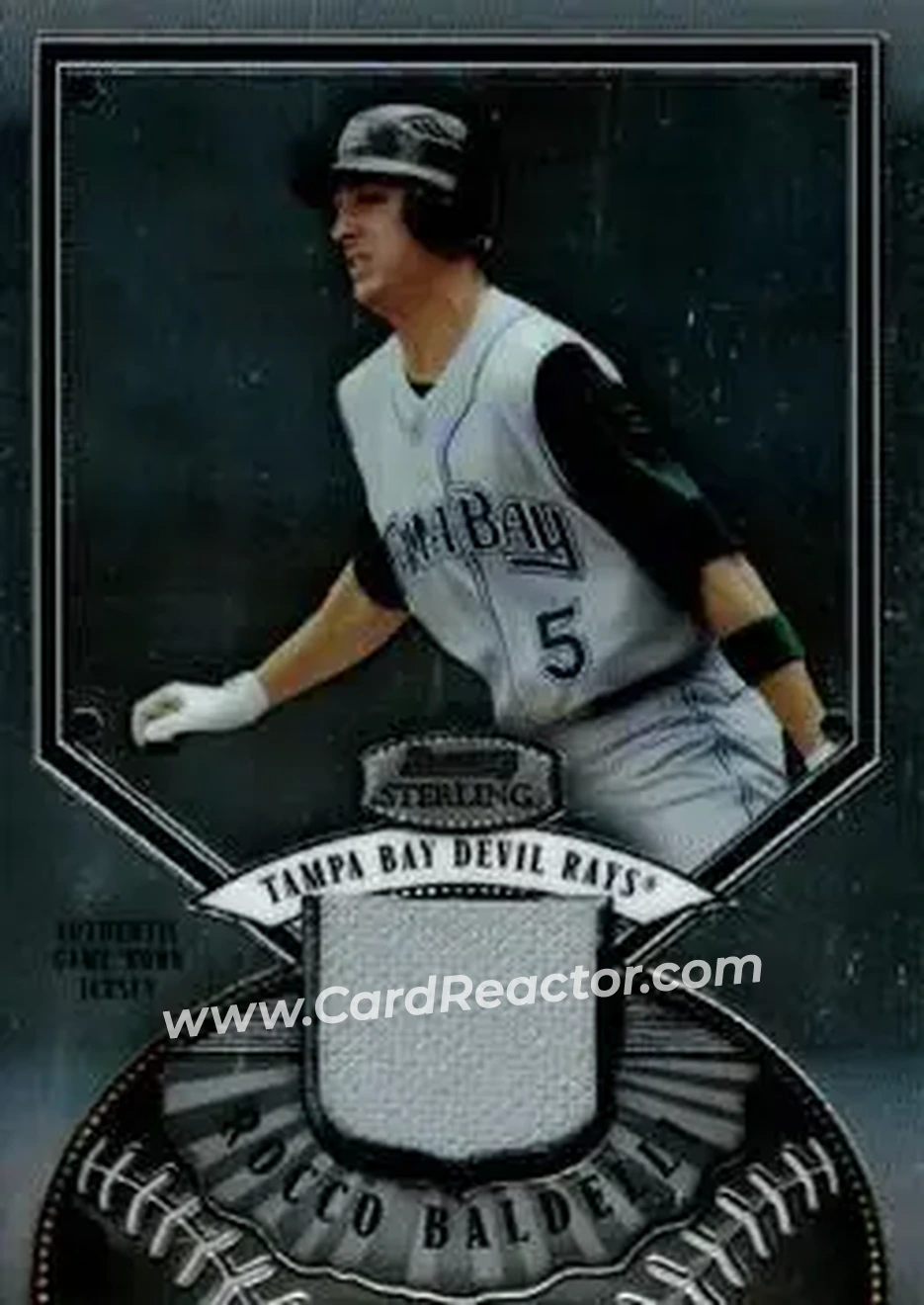 2007 Bowman Sterling #BS-RB - Rocco Baldelli - Tampa Bay Devil Rays - Front 2007 Bowman Sterling #BS-RB - Rocco Baldelli - Tampa Bay Devil Rays - Front