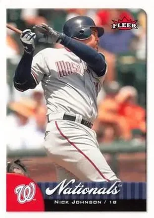 2007 Fleer #3 - Nick Johnson - Washington Nationals