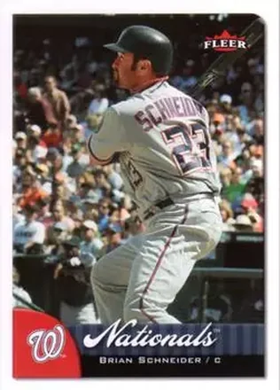 2007 Fleer #6 - Brian Schneider - Washington Nationals
