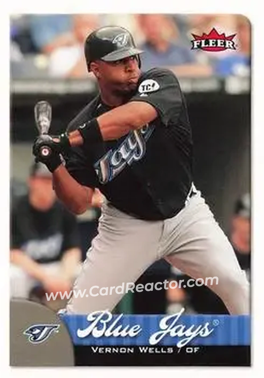 2007 Fleer #13 - Vernon Wells - Toronto Blue Jays - Front