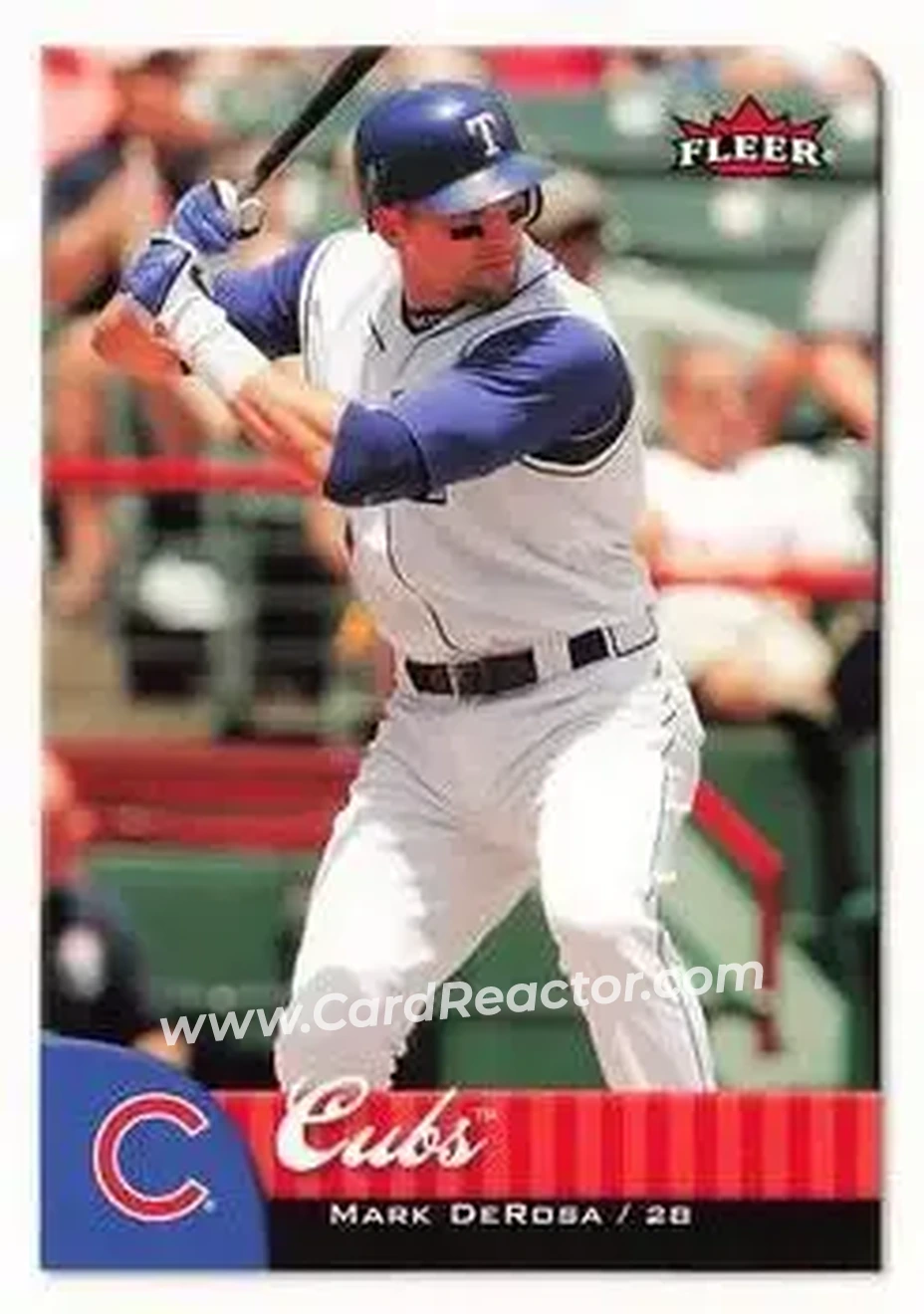 2007 Fleer #28 - Mark DeRosa - Chicago Cubs - Front