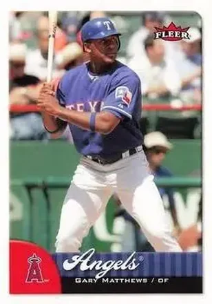 2007 Fleer #29 - Gary Matthews - Los Angeles Angels