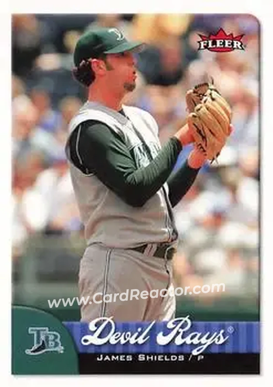 2007 Fleer #32 - James Shields - Tampa Bay Devil Rays - Front 2007 Fleer #32 - James Shields - Tampa Bay Devil Rays - Front