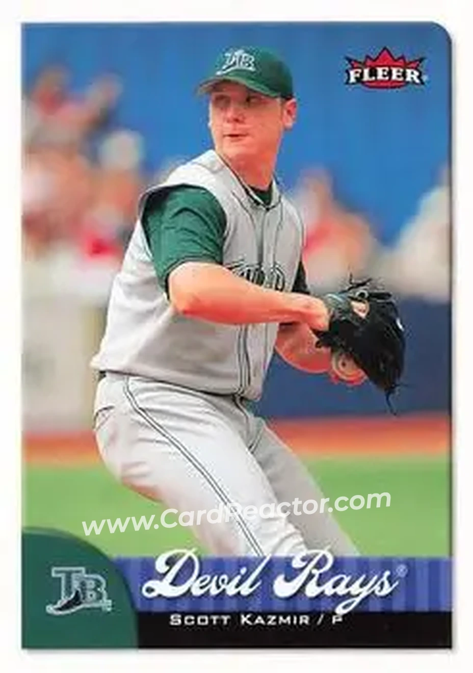 2007 Fleer #33 - Scott Kazmir - Tampa Bay Devil Rays - Front