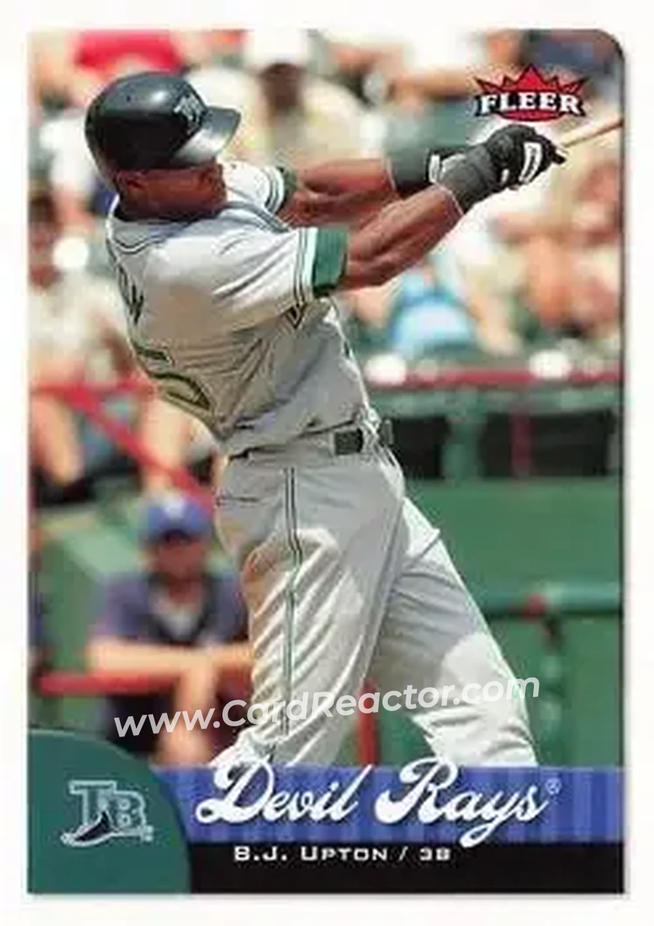 2007 Fleer #37 - B.J. Upton - Tampa Bay Devil Rays - Front