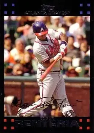 2007 Topps #6 - Edgar Renteria - Atlanta Braves