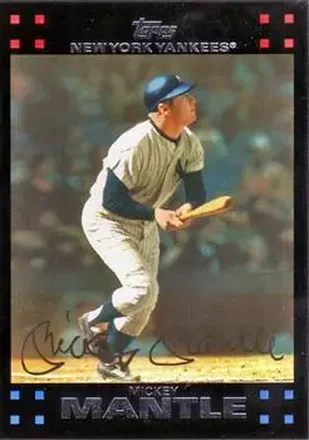 2007 Topps #7 - Mickey Mantle - New York Yankees