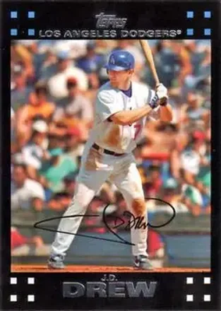 2007 Topps #12 - J.D. Drew - Los Angeles Dodgers
