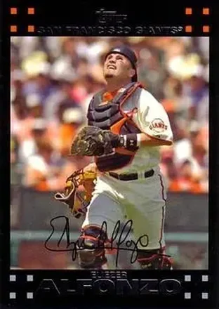 2007 Topps #14 - Eliezer Alfonzo - San Francisco Giants